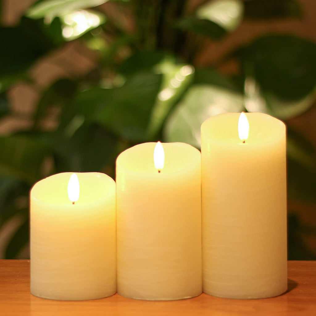 ANGELLOONG Flameless Candles with Remote, Battery Candles Flickering