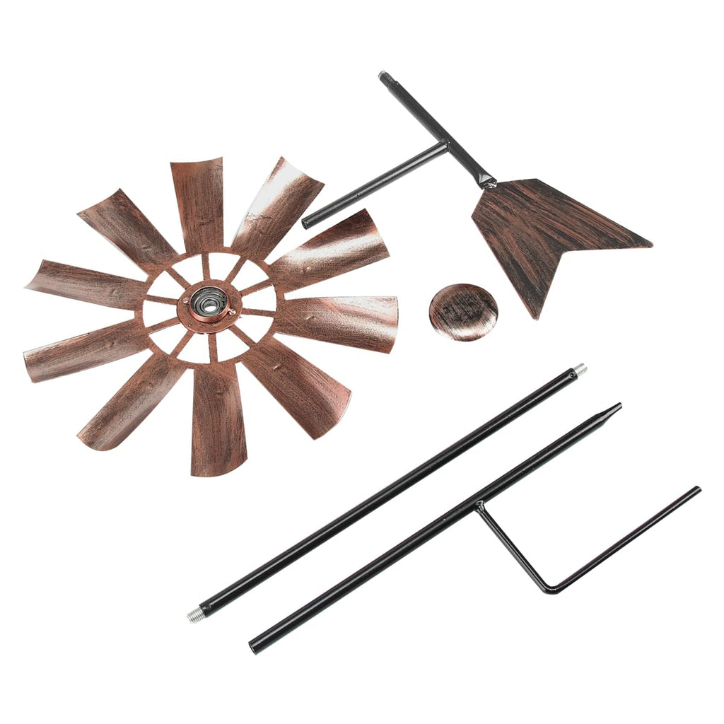 BinaryABC Metal Windmill for Yard Garden – Outdoor Wind Spinner Decor