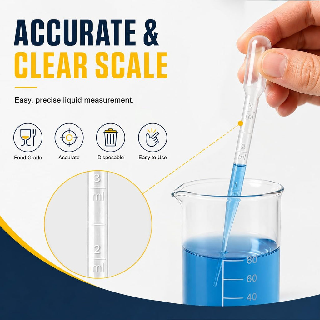 moveland 25PCS 3ML Plastic Dropper Pipettes for Essential Oils, Home Use