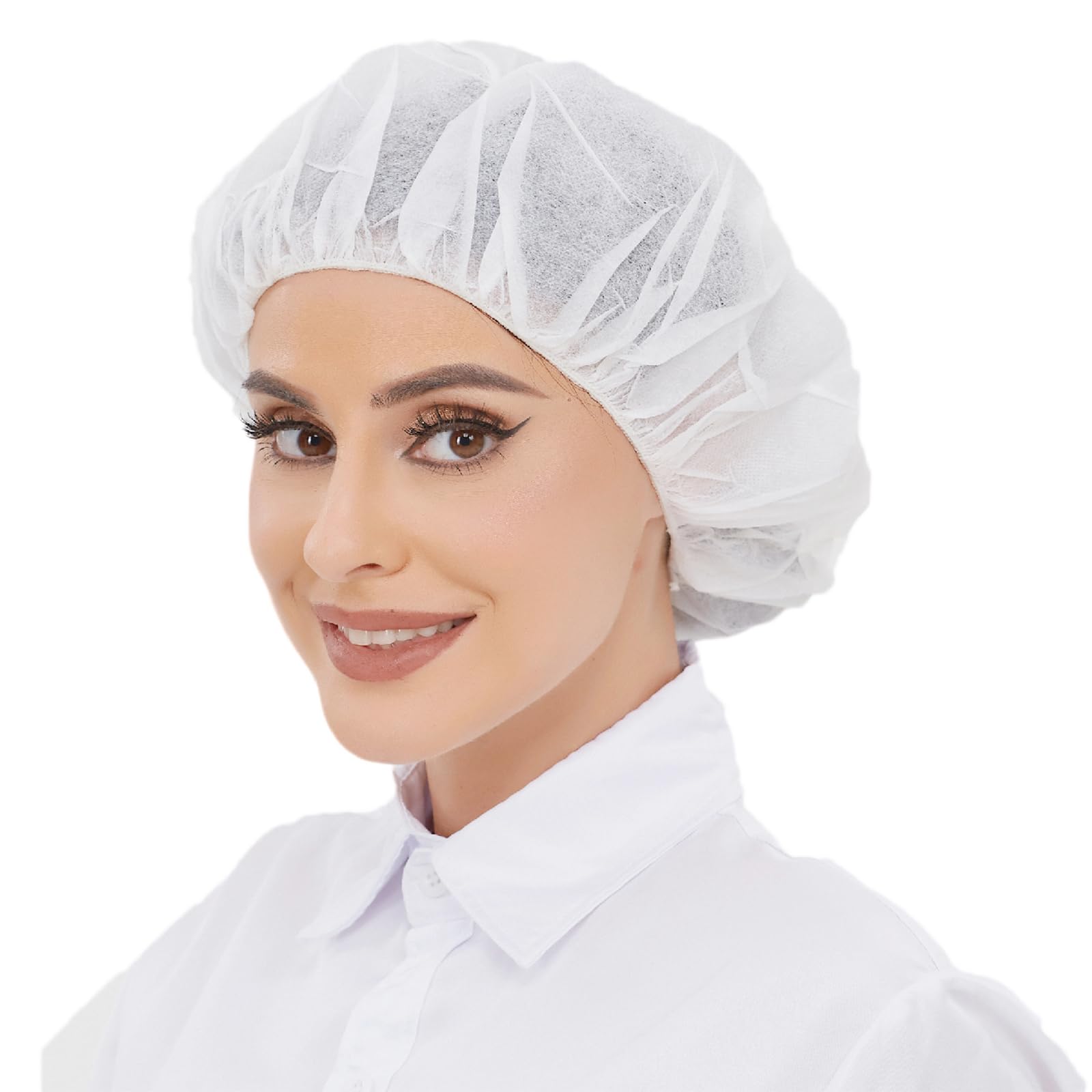 ZMDREAM Hair Nets Disposable Bouffant Cap for Food Service Beauty Latex Free 24-inch Case of 1000 White LZ0300B