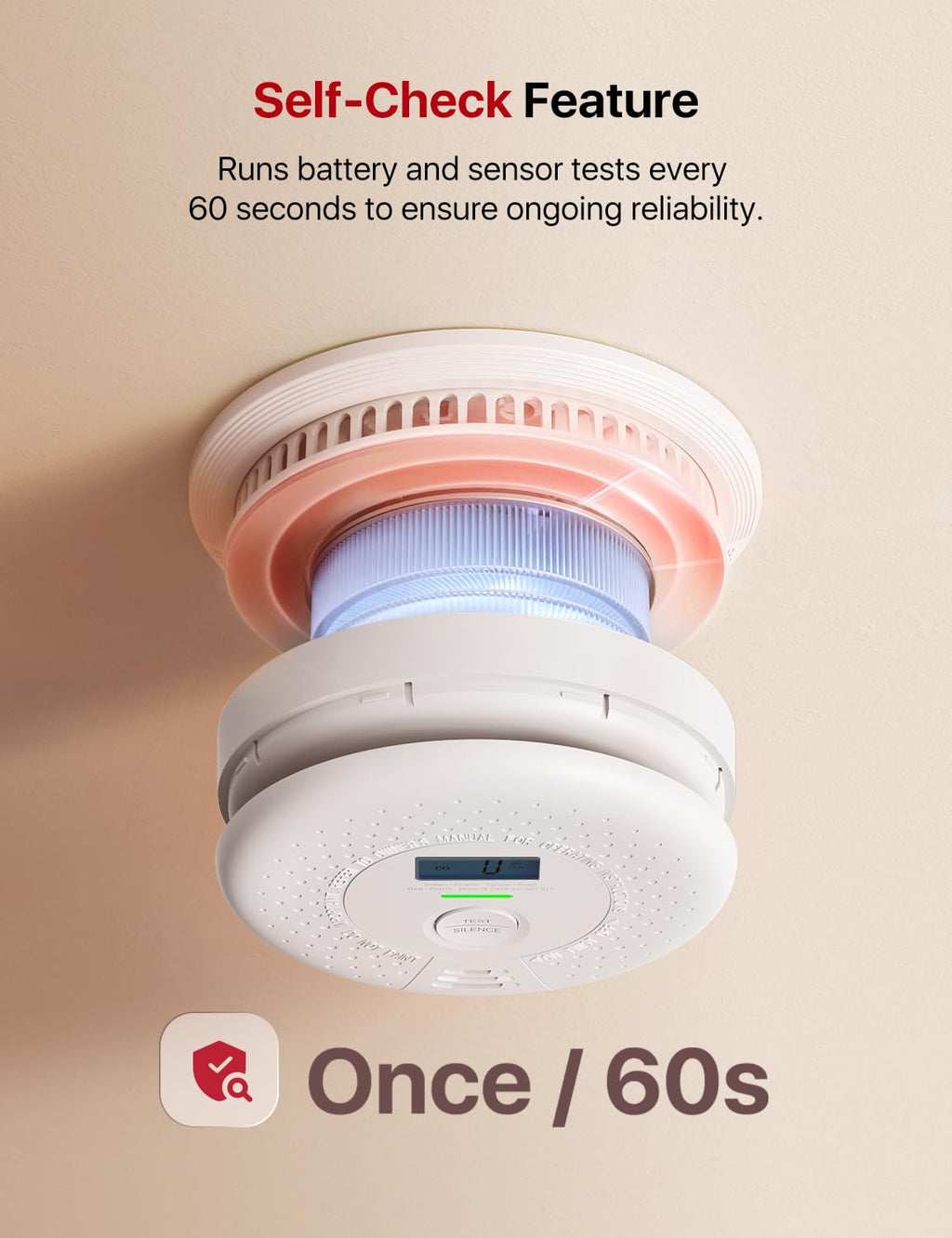 X-Sense Smoke and Carbon Monoxide Detector Combo, Wireless Interconnected Combination Smoke and Carbon Monoxide Detector with 10-Year Battery, Up to 24 X-Sense Link+ Wireless Alarms, SC01-W, 3-Pack