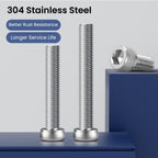 BNUOK 60pcs M3 x 60mm Hex Socket Head Cap Screws Bolts, 304 Stainless Steel 18-8, Allen Socket Drive,Bright Finish, Full Threads,with Hex Spanner