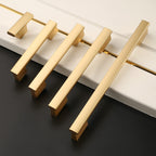 Asidrama 10 Pack Brushed Gold Kitchen Cabinet Knobs - Dresser & Drawer Knobs - Zinc Cabinet Hardware