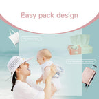 Careboree Extra Thick Dry Wipe, Disposable Face Drying Towel 100% Cotton, Lint-Free Cotton Tissues (2 Pack)