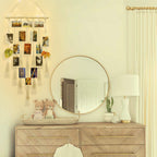 Macrame Wall Hanging Photo Display Boho Room Decor for Teen Girl Gifts