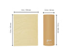 Terre Bamboo Car Cylinder Tissues, 3-Ply, Unbleached, Refillable, 4 Pack (200 Sheets Total), FSC-Certified, Car Tissue Holder with Facial Tissues, Tree-Free, Eco-Friendly, Strong & Sustainable