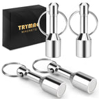 TRYMAG 4 PCS Magnet Key Chain Gold Testing Kit, Silver