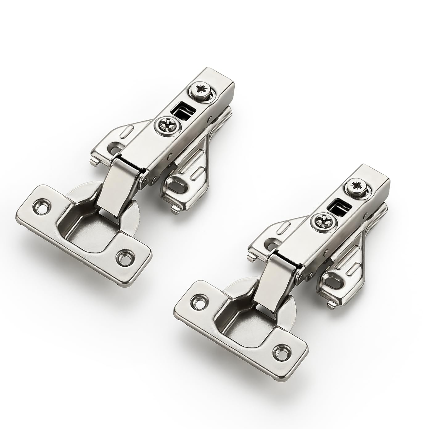 Ravinte 5 Pairs 10 Packs Full Overlay Cabinet Door Hinges,105 Degree Adjustable Concealed Kitchen Cabinet Hinges Soft Close for Face Frame Cabinet