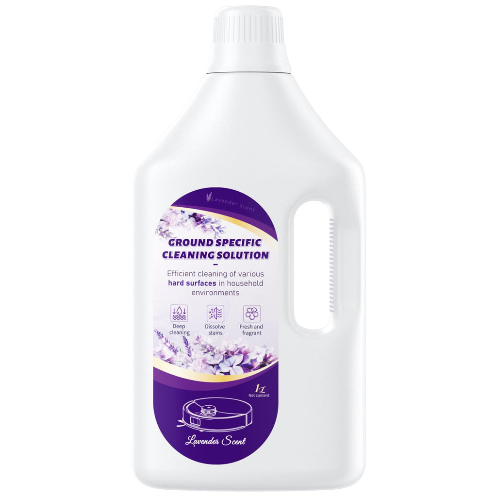 Nukisa 2.5L Floor Cleaning Solution Compatible with Roborock/Eufy/iRobot/Ecovacs/Dreame/Shark, Fragrance Deodorization, Deep Cleans for Multiple Hard Floors (2.5 Liter, 【Lavender】)