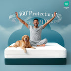 Utopia Bedding Full Size Mattress Protector Zippered, 100% Waterproof