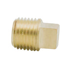 Legines Solid Brass Pipe Fitting, 3/8" NPT Male Square Head Plug (5 pcs)