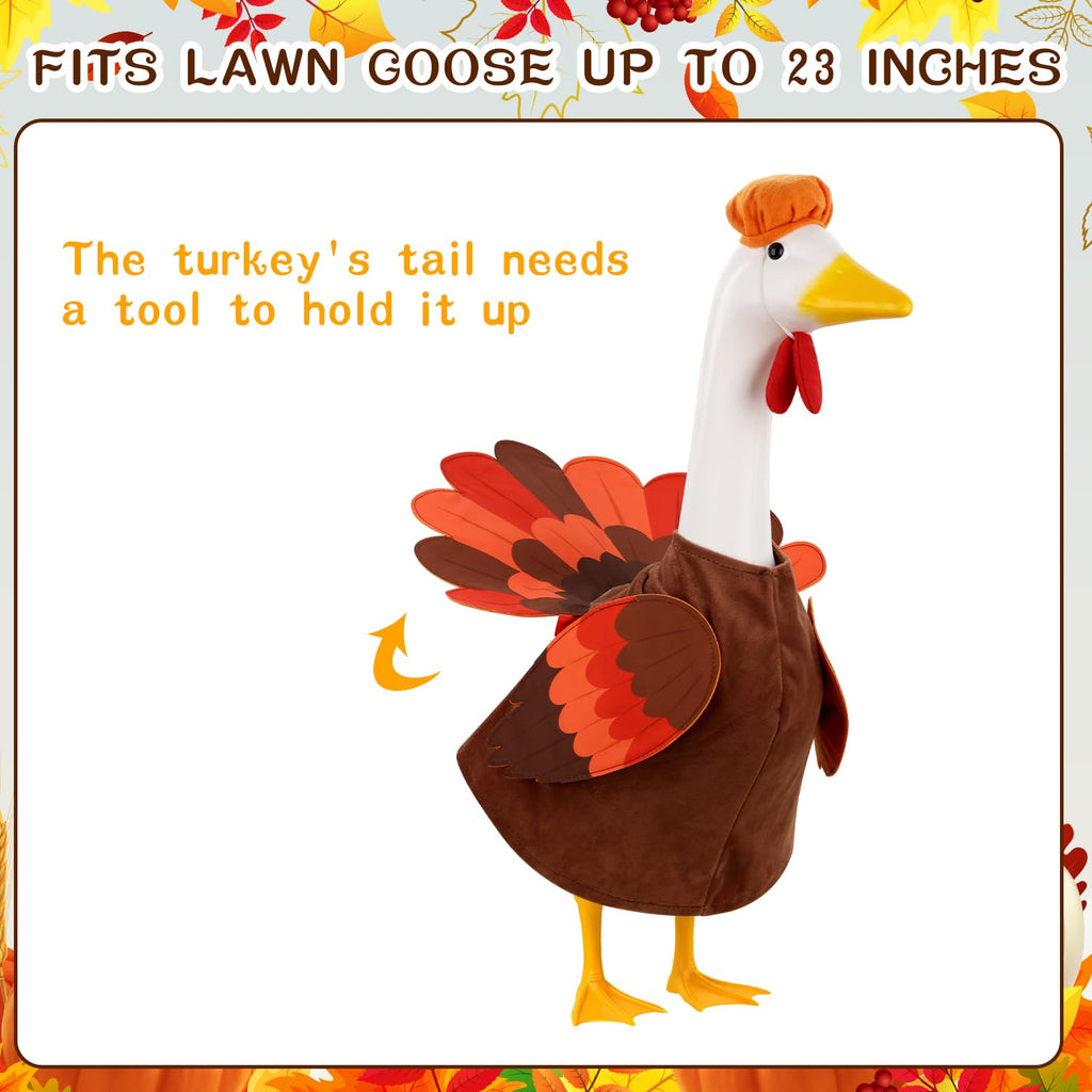 Thanksgiving Goose Outfit Turkey Goose Costume for Outdoor Garden Decor