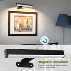 EUIOKUN Wireless Picture Light with Remote,Battery Operated Wall Sconces