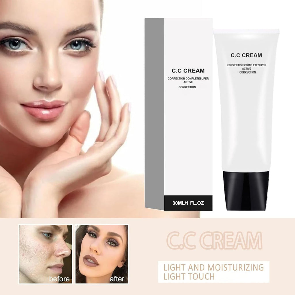 Cc Cream Self Adjusting For Mature Skin, Skin Adjusting CC Cream SPF 50, Cc Cream for Older Women, Cc Colour Correcting Self Adjusting for Moisturizer Cream (ivory)