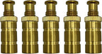 Poolzilla Pool Safety Cover Brass Anchors for Concrete and Pavers - 5 Pack - Universal Fit