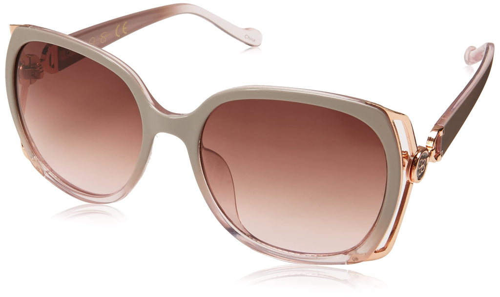 Jessica Simpson Womens J5686 Oversized Square Sunglasses With Uv400 Protection. Glam Gifts For Her, 56 Mm, Rose Fade, 56 Mm US