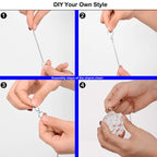 MerryNine Clear Crystal Sun Catcher Suncatcher Prism Ball with Metal Chains