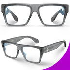 VISOONE Square Full Rim Blue Light Blocking Glasses Large Fashion Computer Multi Colors Eyeglass Frame Women Men ALBA