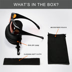 Eyekepper 100% Blue Light Reduction,Huge Fitover Anti-Blue Blocking Computer Eyeglasses with Extra Amber Lenses, Black