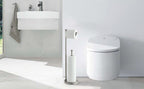 SunnyPoint Free Standing Bathroom Toilet Paper Holder Stand with Reserve, Reserve Area has Enough Space for Jumbo Roll