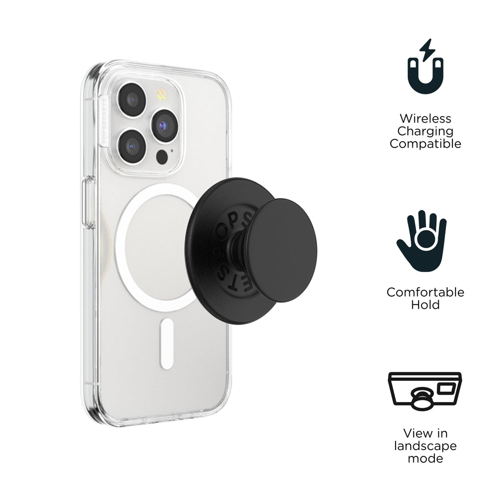 PopSockets Phone Grip for MagSafe, Magnetic Holder- Black