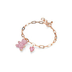 Swarovski Teddy bracelet Bear, Pink, Rose gold-tone finish