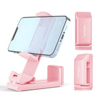 Perilogics Airplane Phone Holder Mount Universal in Flight Hands Free Viewing with Multi-Directional Dual 360 Degree Rotation (Pink)