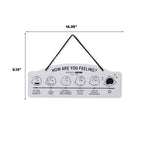 Peanuts How Are You Feeling Hanging Metal Sign