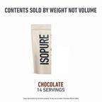 Isopure Low Carb 100% Pure Whey Isolate Protein Powder, Lactose Free, Gluten Free, With Vitamins, Dark Chocolate, 25g Protein Per Serving, 1 Lb, 14 Servings (Packaging May Vary)