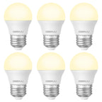 DEGNJU LED Refrigerator Light Bulb, 40W Equivalent, 120V, Fridge Light Bulb 2700K Soft White, A15 Appliance Bulb 5.5W for Freezer, 650LM, E26 Standard Base, 120V, Non-Dimmable, 6 Pack