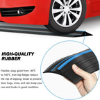 Jin&Bao Universal Garage Door Threshold Seal Strip 16FT Kit, Bottom Waterproof Rubber Weather Stripping Replacement (Blue,1 Adhesive)