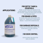 ccls Septic Tank and Cesspool Treatment Additive/Organic Enzyme Producing Bacteria/Non-toxic/Non-Hazardous/Non-Corrosive (1-Gallon)
