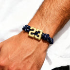 Custom Bubble Number Bracelet, Personalized Numbers Knotty Rope Bracelets