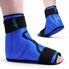 NEWGO Ice Pack Foot Ankle Ice Pack Wrap for Plantar Fasciitis, Foot Surgery Recovery, Hot Cold Therapy Ice Boot Foot for Bunions, Ankle Injury, Swelling, Burning Feet - Blue