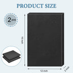 Black Polyurethane Foam Inserts for Cases, 2 Pcs 16 x 12 x 2 Inch, Cuttable Packing Padding for Tool Box, Camera, Crafts and Storage