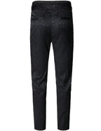 VATPAVE Mens Gothic Pants Cosplay Costume Steampunk Victorian Pants L Black