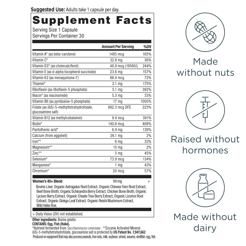 Ancient Nutrition Women's 40+ 1-Day Multivitamin, 30 CT