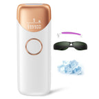 Laser Hair Removal with 5°C Ice Cooling, Painless IPL Laser Hair Removal Device 3 In 1 Ubroo At Home Hair Remover Machine for Women Men Electrolysis Permanent Epilator on Face Body Depilation (Gold)