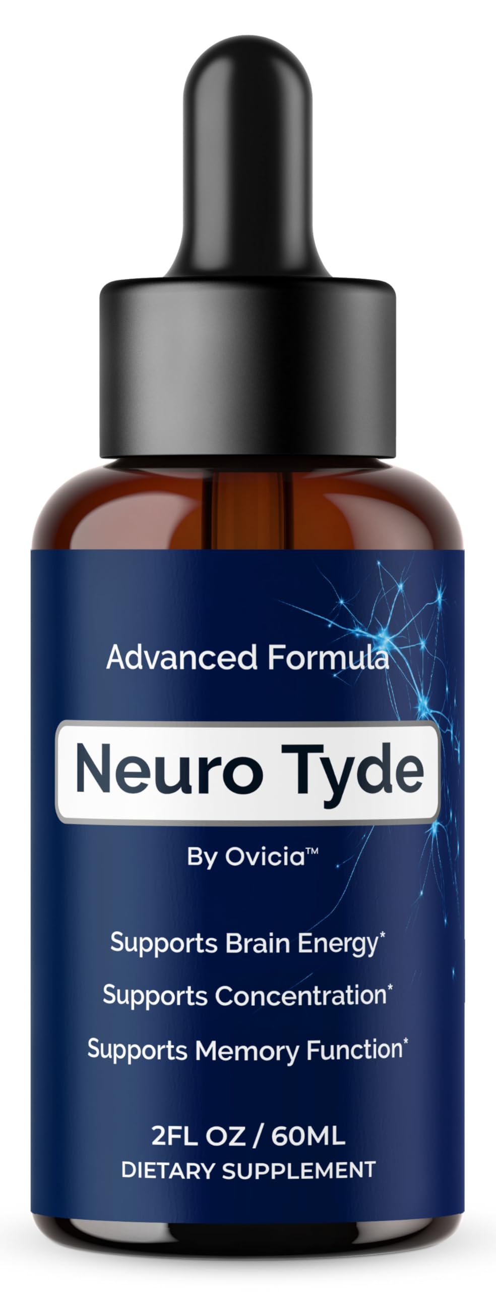 NeuroTyde Drops - Neuro Tyde Support Premium Liquid Advanced Formula, Daily Neurotyde All Natural Ingredients Support Focus Memory for Overall Health & Wellness, 1 Bottle for 1 Month