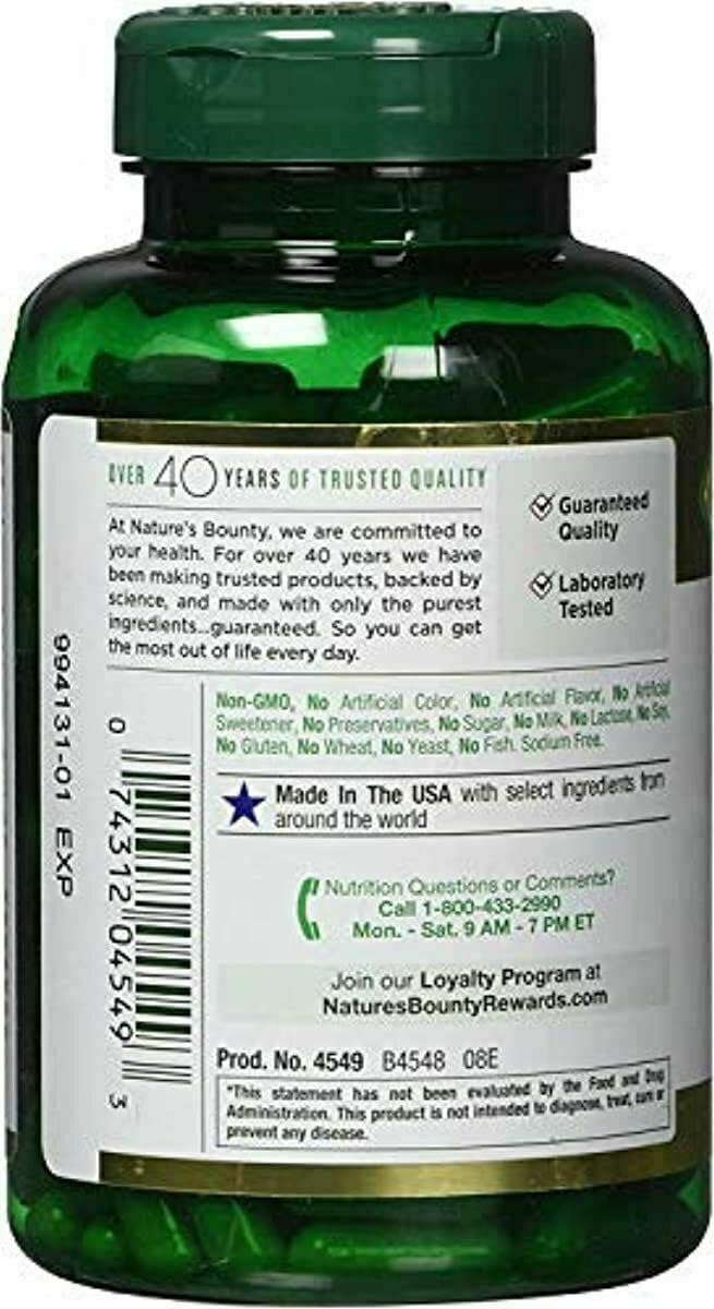 Nature's Bounty Milk Thistle 250 mg Capsules 200 ea (Pack of 3)