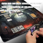 MTG Playmat Size 24x14in Free Storage Bags Non-Slip Backing Printing, Ideal for Card Game Enthusiasts TCG Playmat (No with Zone,Spell of The Dark)