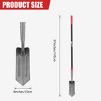 HANTOP 4-in Sharpened Blade Trench Shovel with Fiberglass Handle 57 inches