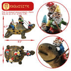 Sunthus Garden Gnomes Decorations for Yard Statues Turtle Outdoor Decor