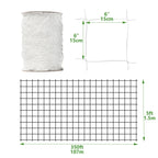 EDYCARX Nylon Trellis Netting Roll 5 x 350 ft, 6 Inch Soft Mesh, Heavy Duty Reinforced Garden Plant Support Mesh for Vertical Growing, Climbing Plants