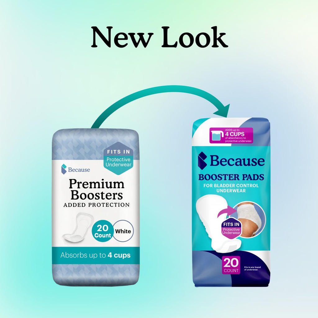 Because Overnight Booster Pads Fit All Adult Diapers, Helps Keep Your Adult Diaper Active All Night, Adds 4 Cups to Incontinence Underwear, Extra Absorbency, 60 Count