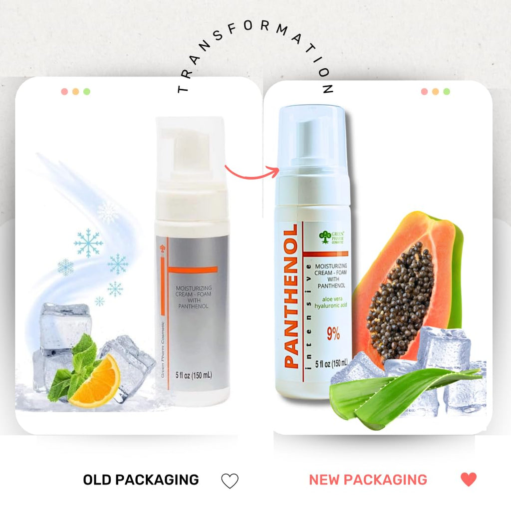 9% Panthenol Foam for Instant Redness Relief - Skin Barrier Repair with Aloe Vera & Hyaluronic Acid | Post Acne, Procedures, After Tattoo Care & Hair Transplant Spray | Safe for Baby & Sensitive Skin