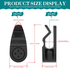 Outdoor String Lights Clips, Weatherproof Cable Hanger Hooks for Hanging Fairy Lights, Holiday Decor - Black, 50 Pack