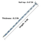Artificial Turf Stakes Galvanized Spiral Landscape Spikes 6IN Weed Barrier Fabric Stakes for Paver Edging, Gardening Lawn Edging, Carpentry and More (52 PC)