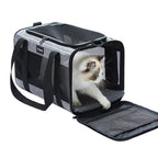 Vceoa 17.5"x11"x11" Pet Carrier for Cats