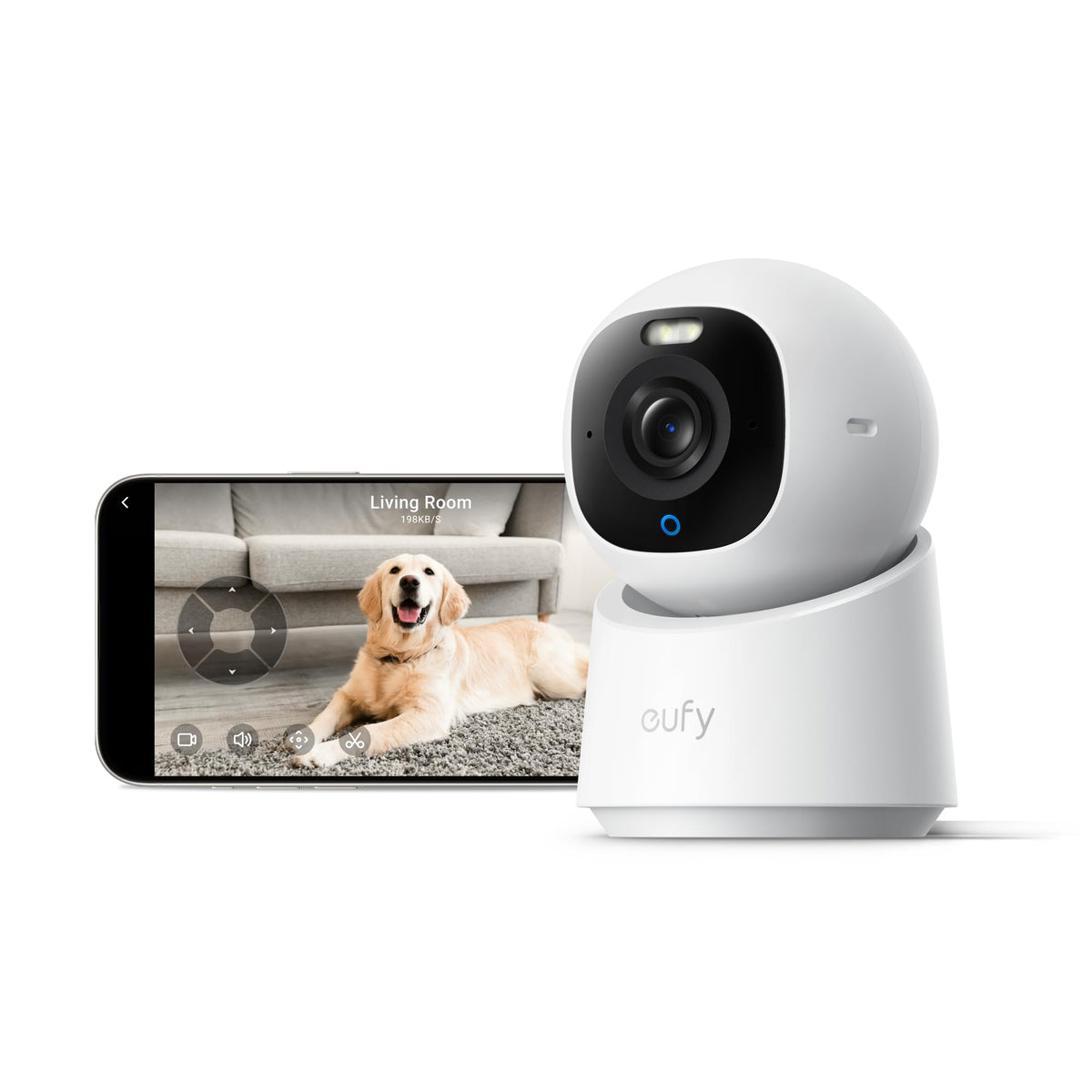 eufy Security 4K Indoor Camera E30, No Subscription, Work as Pet Camera